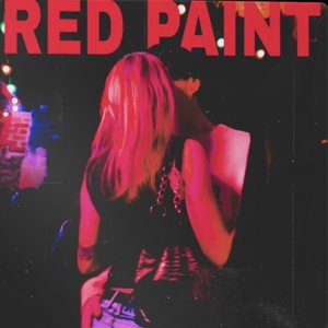 Red Paint single cover: a couple embracing under pink and red club lights with bold red lettering